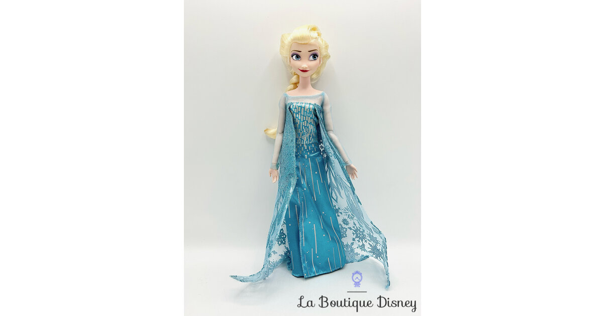 Poupée Elsa Disney Store 2020 La reine des neiges robe paillettes bleu